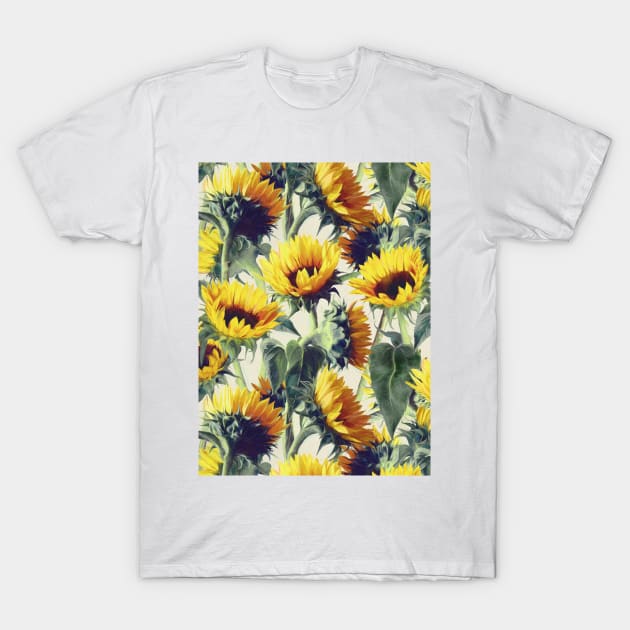 Sunflowers Forever T-Shirt by micklyn